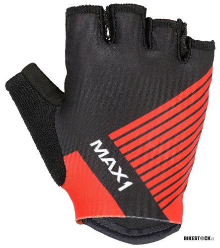 dětské krátkoprsté rukavice MAX1 Raceday 3-4 černo/červené