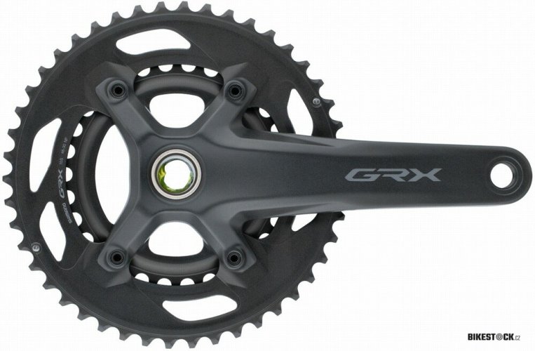 kliky SHIMANO GRX FC-RX600-2 175mm, 46-30 zubů, 11 speed, s pouzdrem BSA