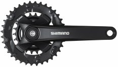kliky SHIMANO FC-MT101-L, 175mm, 36-22 zubů, černé, 9 speed, bez krytu, pro osu čtyřhran