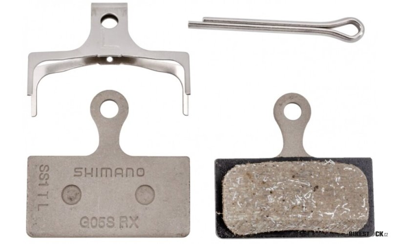 brzdové destičky SHIMANO G05S-RX polymer, v krabičce