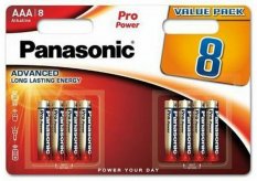 alkalické baterie AAA Panasonic blistr 8 ks