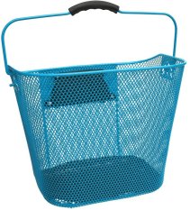 koš přední oválný s klipem a držadlem modrý
