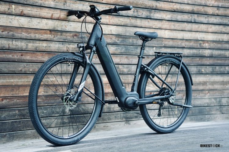 elektrokolo Rock Machine Crossride e450 Touring matná černá/stříbrná