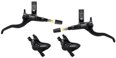 brzda kotoučová SHIMANO Deore MT420 čtyřpístková p+z (1000+1850 mm) komplet (p+z J-kit)