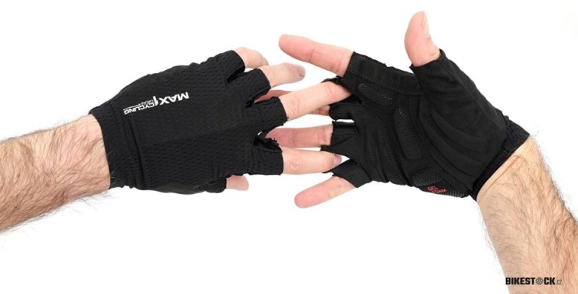 krátkoprsté rukavice MAX1 Ryder černé
