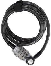 zámek MAGNUM spirála 1500x8 mm 4 x stavitelný kód s osvětlením