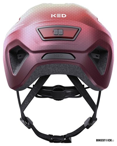 přilba KED Embrace Jr. S/M Black Maroon Red Matt 52-58 cm