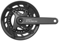kliky SHIMANO Cues FC-U6000-2, 175mm, 46-30 zubů, černé s krytem, 11,10,9 speed, v krabičce