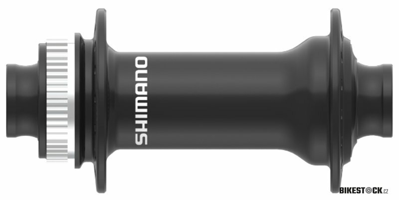 náboj disc Shimano HB-MT410-C 28děr Center Lock 15mm e-thru-axle 110mm přední černý v krabičce