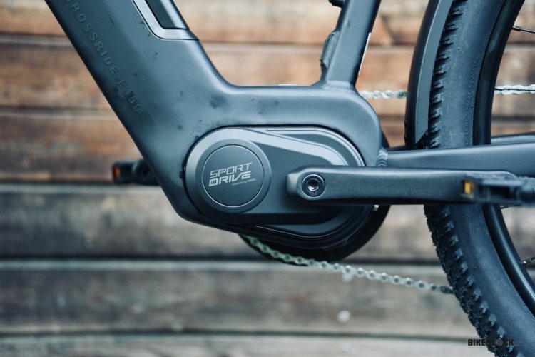 elektrokolo Rock Machine Crossride e450 Touring matná černá/stříbrná