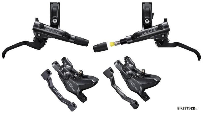 brzda kotoučová SHIMANO Deore M6100 p+z (750+1600 mm) komplet bez kotoučů, (zadní J-kit)