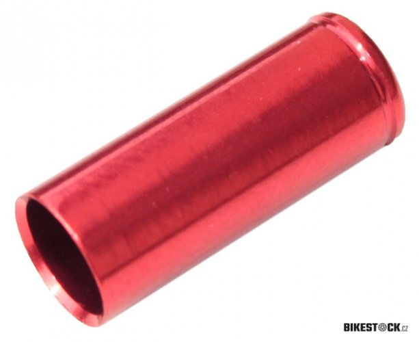 koncovka bowdenu MAX1 CNC Alu 5 mm červená 100 ks