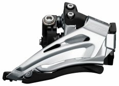 přesmykač SHIMANO Deore FD-M6025-L, objímka 34,9mm (31,8mm adapt.), uni.tah, Top Swing, 2x10 speed