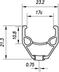ráfek MACH1 24" MX Junior V-brake 36děr/černý