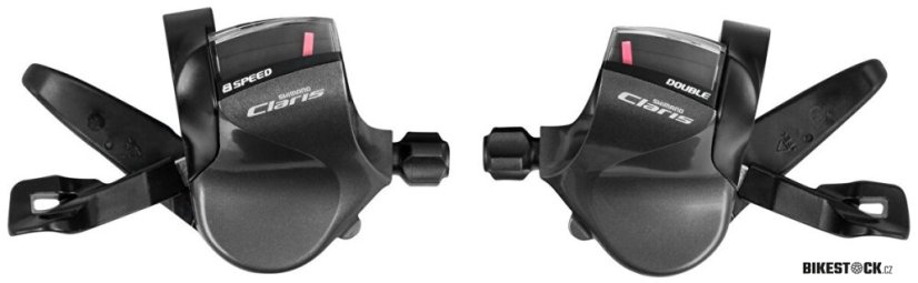 řazení SHIMANO Claris SL-R2000 pár 2x8 speed černé (na rovná řidítka)