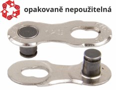 spojka řetězu KMC 12NR EPT tm. stříbrná 2 ks na blistru, cena za balení