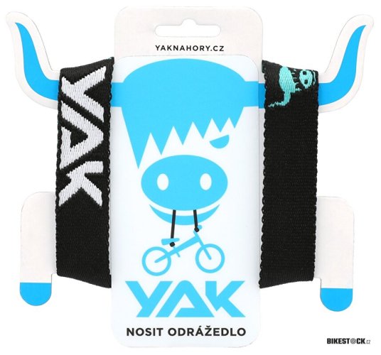popruh YAK černá/tyrkysová