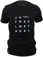 tričko ROCK MACHINE In Trail We Trust černo/bílé