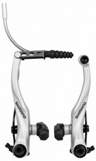 brzdy SHIMANO Alivio BR-T4000 V-brake stříbrné, v krabičce (jedna čelist)