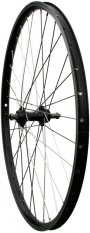 zapletené kolo 26" MAX1 V-brake zadní, ložiska, závit, černé/stříbrné