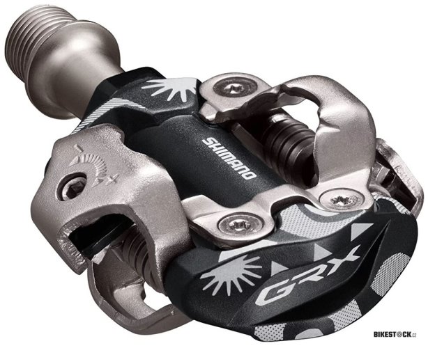 pedály SHIMANO SPD GRX PD-M8100-UG s kufry SM-SH51 (v krabičce)