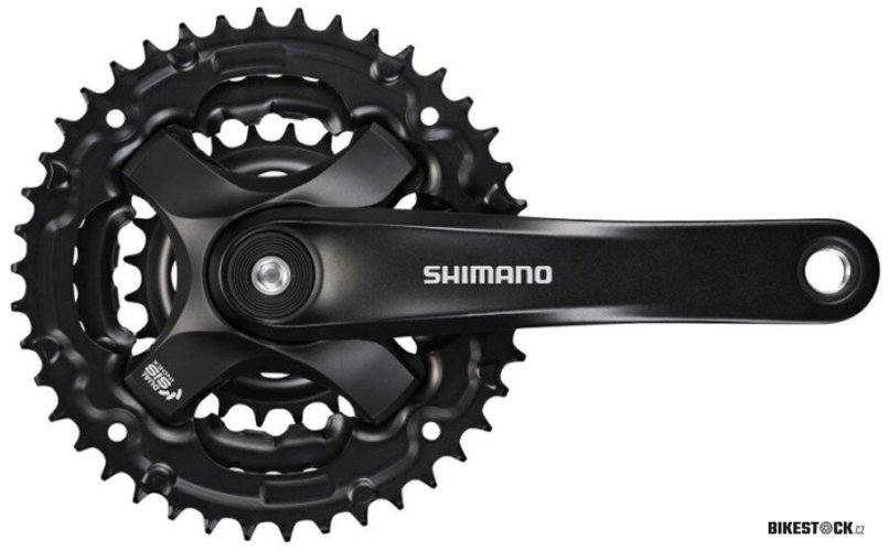 kliky SHIMANO Tourney FC-TY501-L, 175mm, 42-34-24 zubů, černé