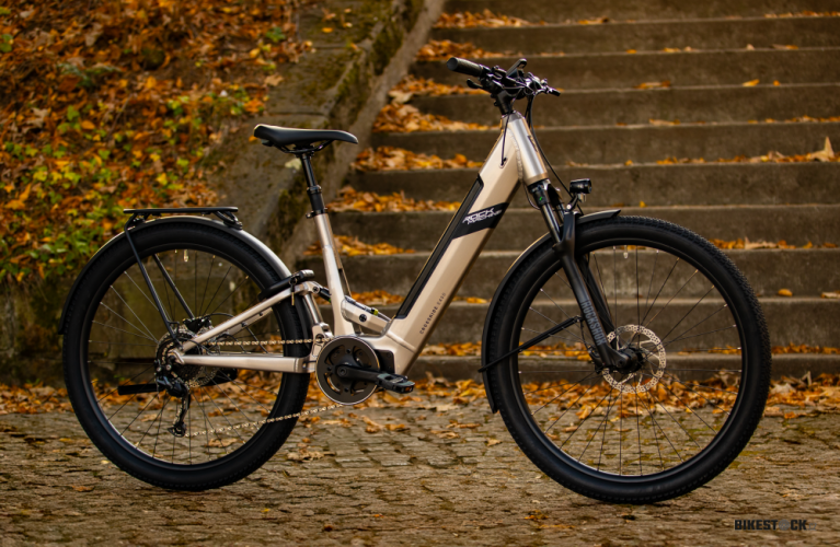 elektrokolo Rock Machine Crossride e450 FS Touring Sand Grey/Black