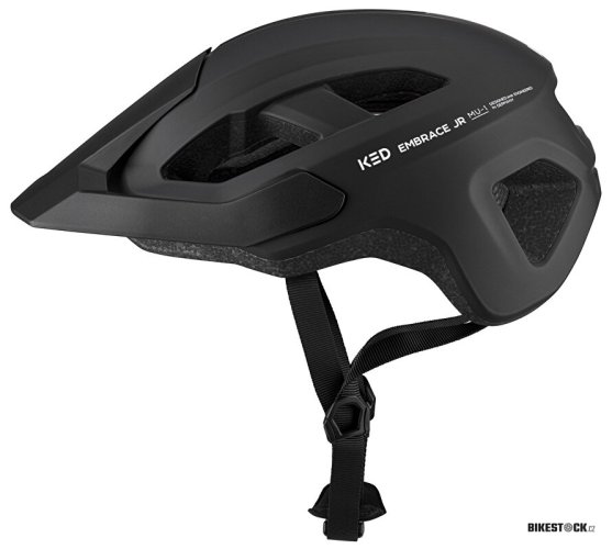 přilba KED Embrace Jr. S/M Black Matt 52-58 cm