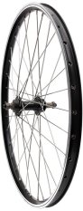 zapletené kolo 24" MAX1 V-brake zadní, ložisko, závit, černé/stříbrné