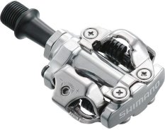 pedály SHIMANO SPD PD-M540 stříbrné s kufry SM-SH51, v krabičce
