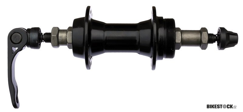 náboj zadní kuličkový RÚ 32děr, 6S/130*140mm, černý