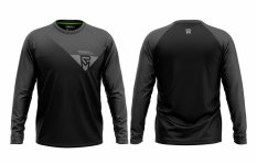dres ROCK MACHINE Enduro s dlouhým rukávem černo/šedý