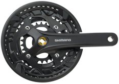 kliky SHIMANO Acera FC-T3010 , 175mm, 48-36-26 zubů, černé, s krytem, 9 speed, pro osu čtyřhran