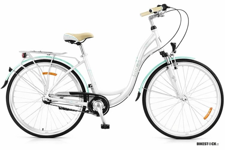 kolo STORM Dublin Alu 26" 3sp. 15" bílé / mořské modré