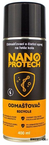 čistič NANOPROTECH Bicycle - odmašťovač na řetězy 400 ml