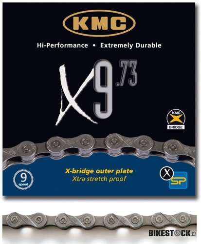 řetěz KMC X-9.73 šedý, BOX 114 čl.