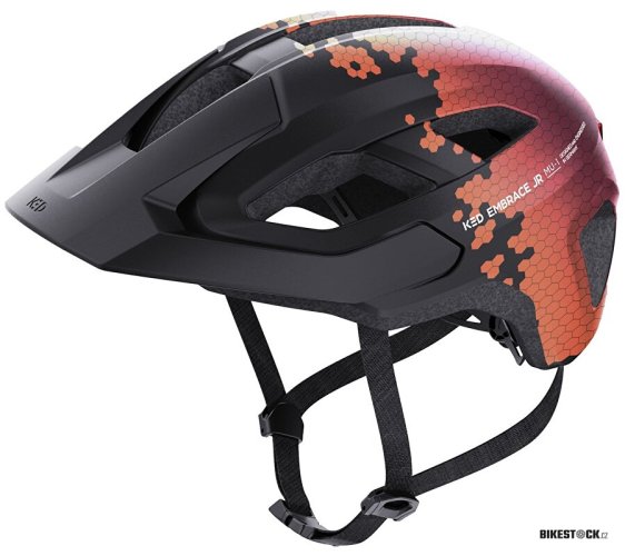 přilba KED Embrace Jr. S/M Black Maroon Red Matt 52-58 cm