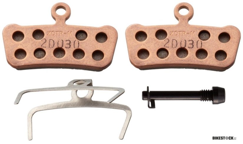 brzdové destičky Avid Trail/Guide/G2/Level sintrované, čtyřpístkové