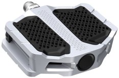 pedály SHIMANO PD-EF205 Flat stříbrné, v krabičce