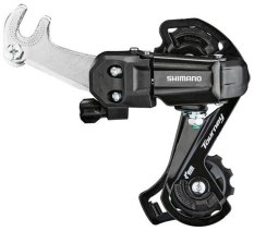 měnič SHIMANO Tourney RD-TY200SS, 6/7 speed hák, dlouhé vodítko černý