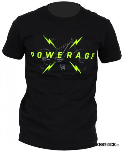 tričko ROCK MACHINE Powerage černo/zelené
