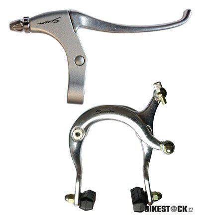 brzdová čelist Al přední+ brzd. páka Al Saccon