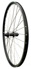 zapletené kolo 26" MAX1 V-brake zadní 8-11sp. černé/stříbrné