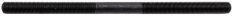 osa zadního náboje holá černá 176mm, 3/8" (10 mm)
