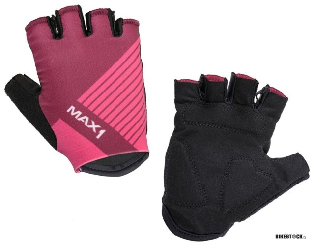 dětské krátkoprsté rukavice MAX1 Raceday fialovo/růžové