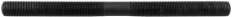 osa předního náboje holá kalená 3/8" (10 mm) 138mm