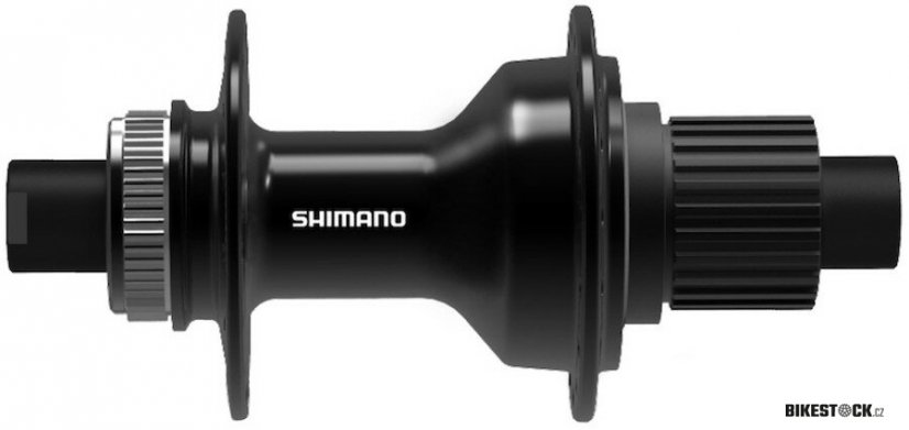 náboj disc SHIMANO FH-TC500-HM-B 32děr Center lock 12mm e-thru-axle 148mm 8-11 rychlostí zadní černý