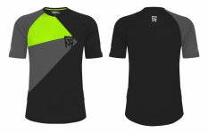 dres ROCK MACHINE Enduro černo/šedo/zelený