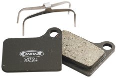 brzdové destičky RAVX Organic Shimano /BR-M555/Nexave C910/Tektro