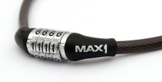 zámek lanko MAX1 650x8 mm černý kódový